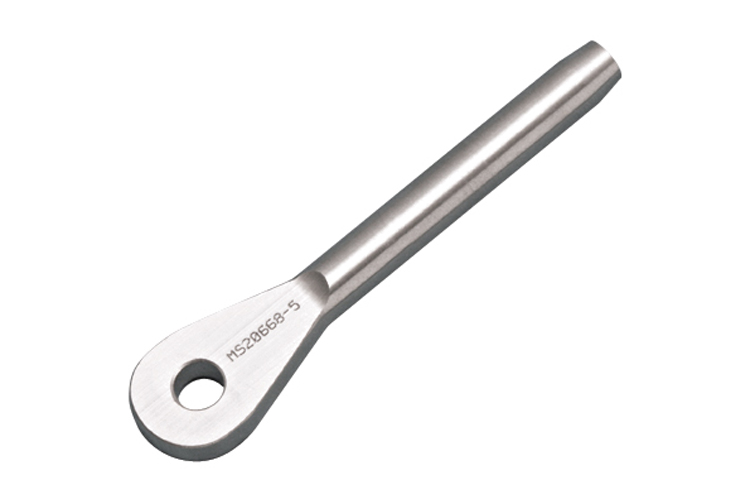 Mil. Spec Swage Eye, stainless steel, MS20668, MS20668-2, MS20668-3, MS20668-4, MS20668-5, MS20668-6, MS20668-8, MS20668-10, MS20668-12 Mil. Spec Swage Eye, stainless steel, MS20668, MS20668-2, MS20668-3, MS20668-4, MS20668-5, MS20668-6, MS20668-8, MS20668-10, MS20668-12